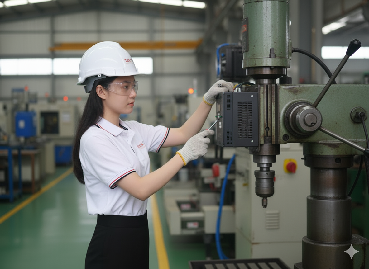 Lắp đặt biến tần chất lượng, giá rẻ cho máy khoan tại Hải Phòng