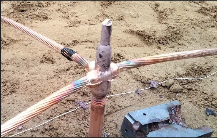 Hàn hóa nhiệt mối nối dây đồng trong hệ thống tiếp địa